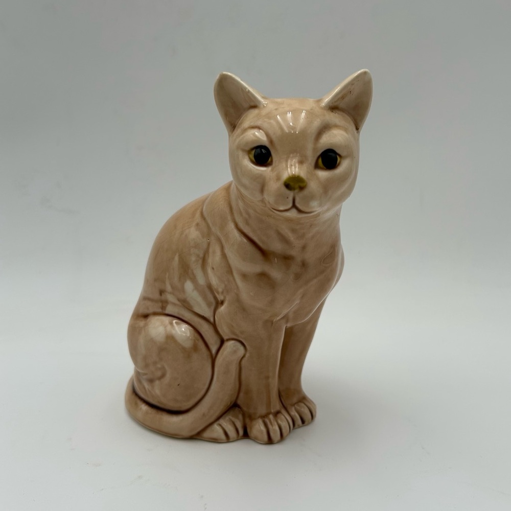 Vintage Tan Cat Figurine